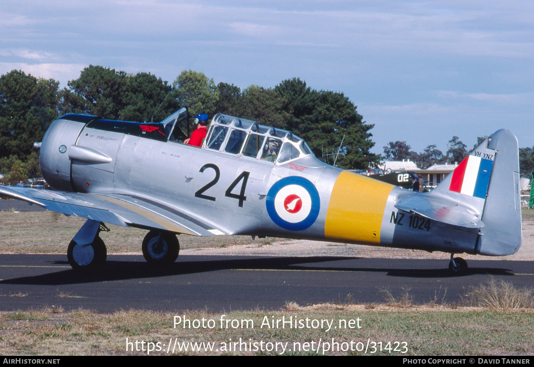 Aircraft Photo of VH-XNZ / NZ1024 | North American AT-6C Harvard IIA | New Zealand - Air Force | AirHistory.net #31423