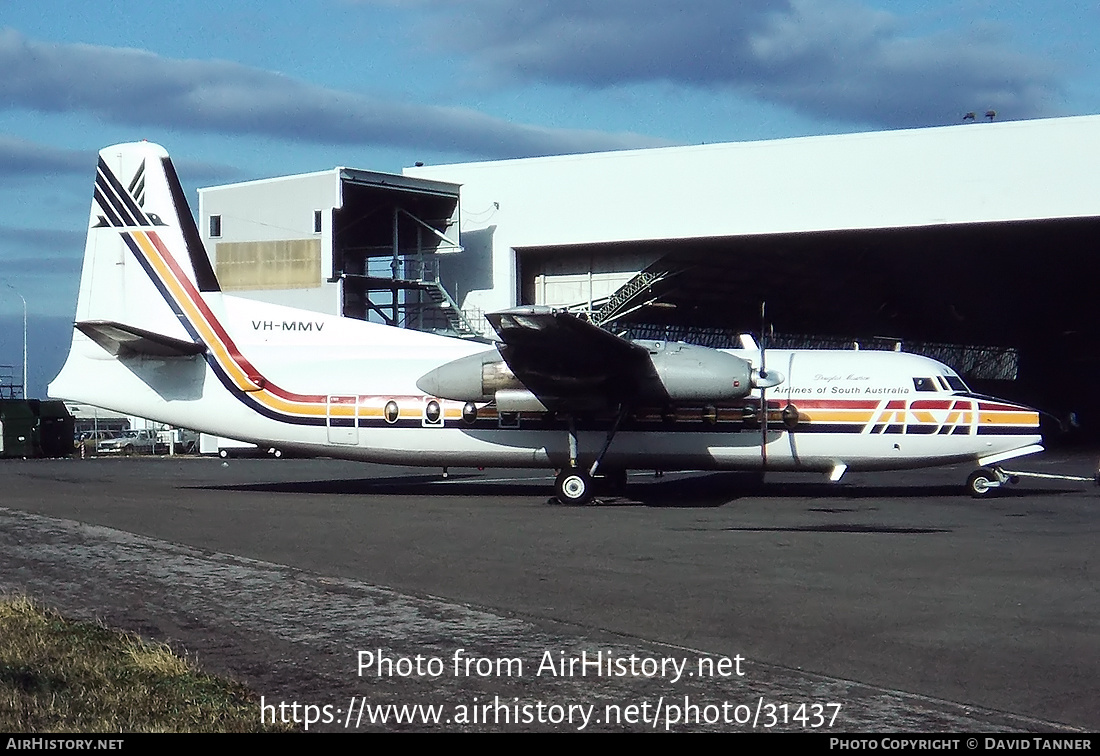 Aircraft Photo of VH-MMV | Fokker F27-200 Friendship | Airlines of South Australia - ASA | AirHistory.net #31437