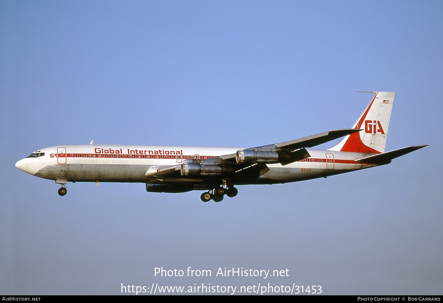 Aircraft Photo of N8415 | Boeing 707-323C | Global International Airways - GIA | AirHistory.net #31453