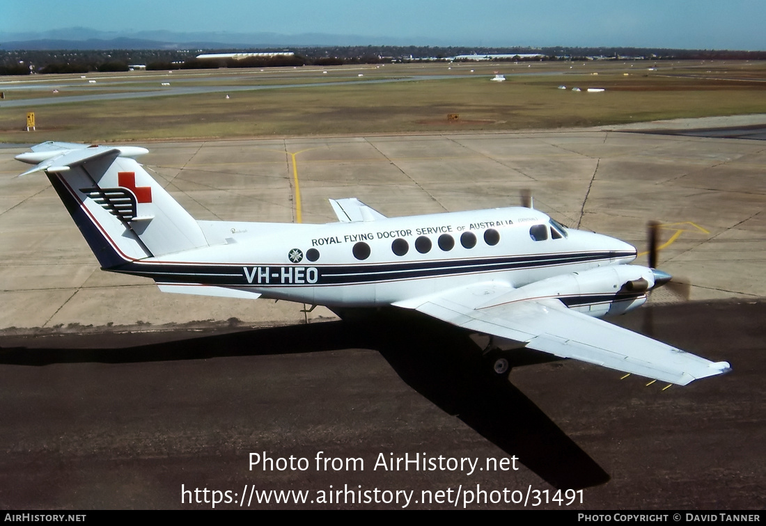 Aircraft Photo of VH-HEO | Beech 200C Super King Air | Royal Flying Doctor Service - RFDS | AirHistory.net #31491