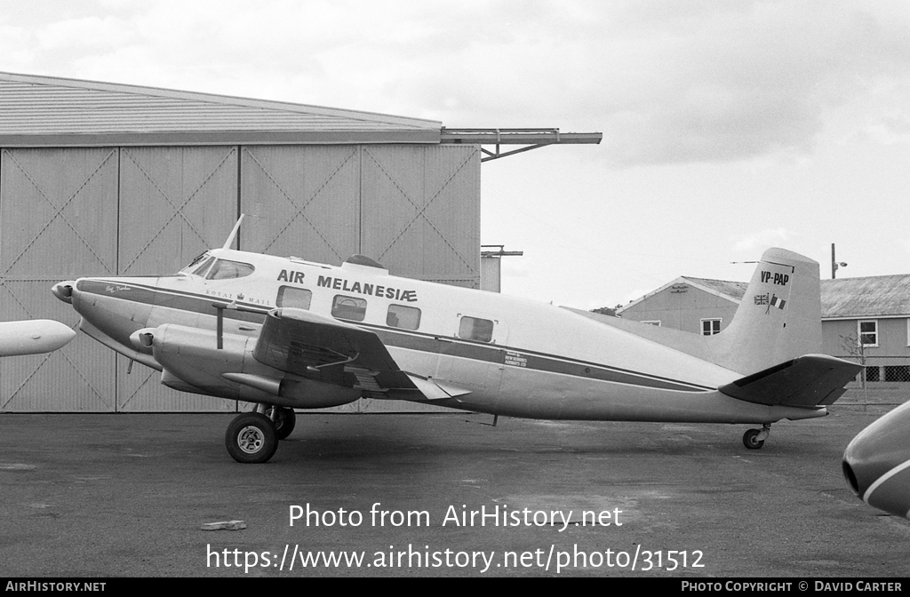 Aircraft Photo of VP-PAP | De Havilland Australia DHA-3 Drover Mk3B | Air Melanesia | AirHistory.net #31512