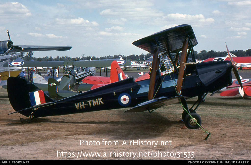 Aircraft Photo of VH-TMK | De Havilland D.H. 82A Tiger Moth | Australia - Air Force | AirHistory.net #31535