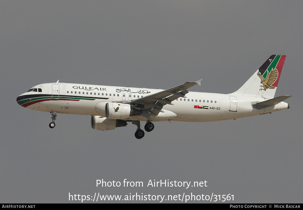 Aircraft Photo of A4O-EG | Airbus A320-212 | Gulf Air | AirHistory.net #31561