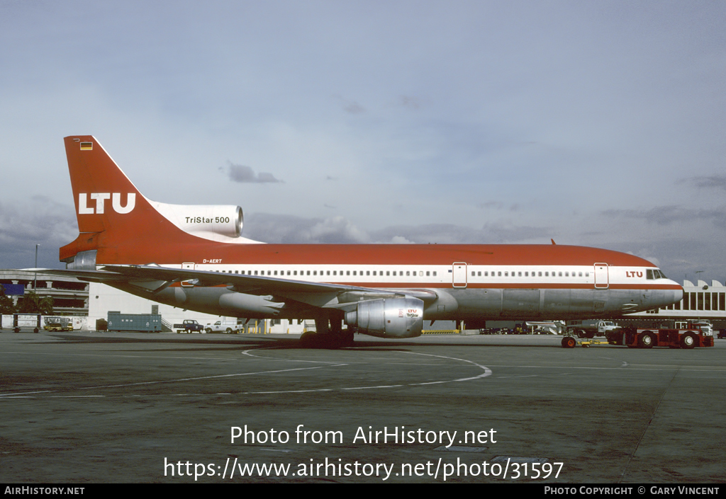 Aircraft Photo of D-AERT | Lockheed L-1011-385-3 TriStar 500 | LTU - Lufttransport-Unternehmen | AirHistory.net #31597