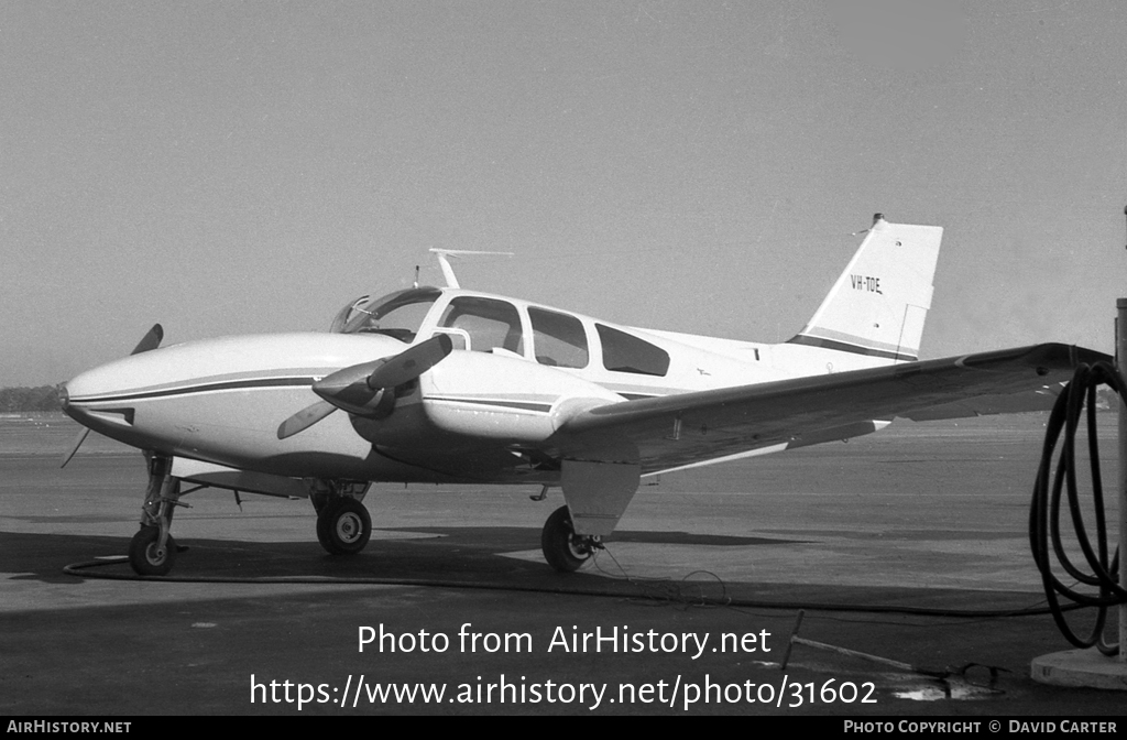 Aircraft Photo of VH-TOE | Beech C55 Baron (95-C55) | AirHistory.net #31602