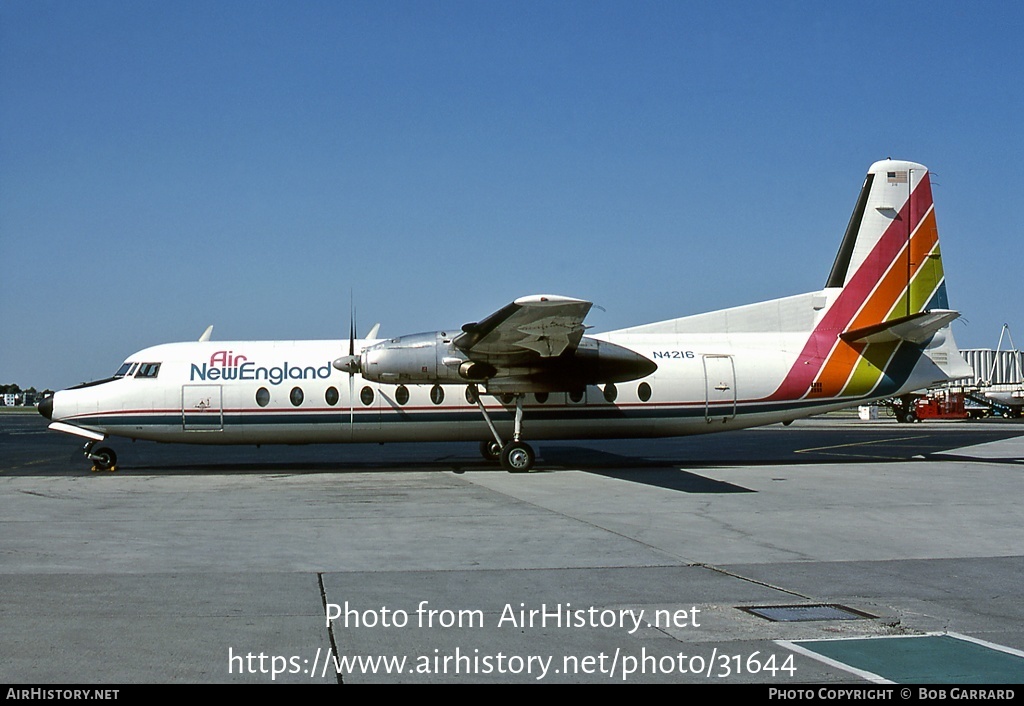 Aircraft Photo of N4216 | Fairchild Hiller FH-227B | Air New England | AirHistory.net #31644