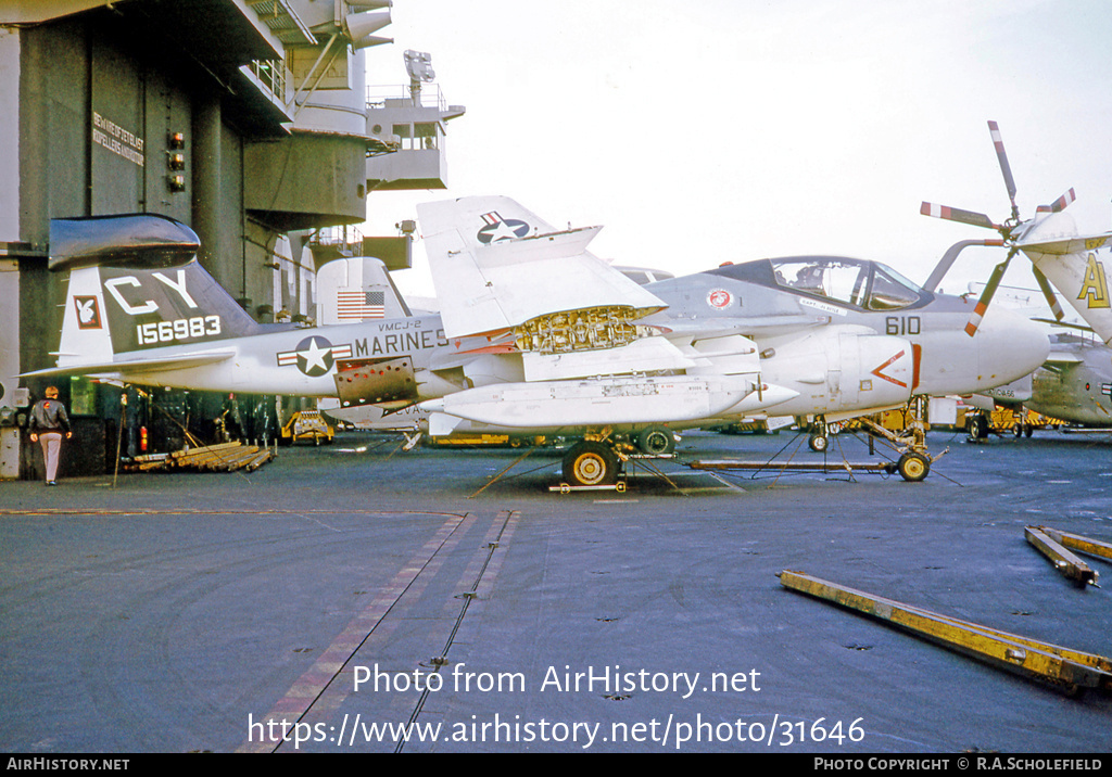 Aircraft Photo of 156983 | Grumman EA-6A Intruder (G-128/A2F-1Q) | USA - Marines | AirHistory.net #31646