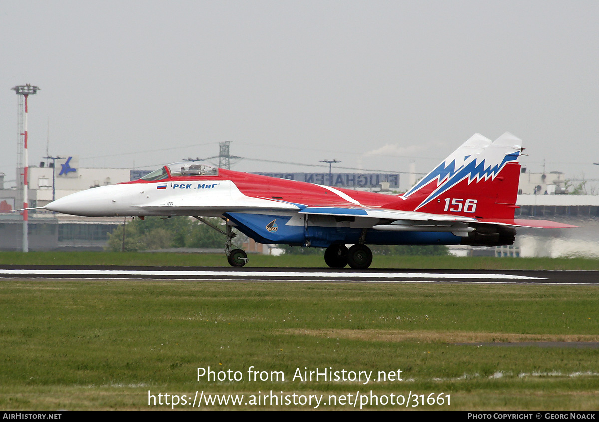 Aircraft Photo of 156 white / 156 | Mikoyan-Gurevich MiG-29OVT | Russia - Air Force | AirHistory.net #31661