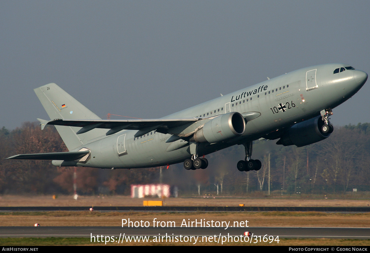 Aircraft Photo of 1026 | Airbus A310-304 | Germany - Air Force | AirHistory.net #31694