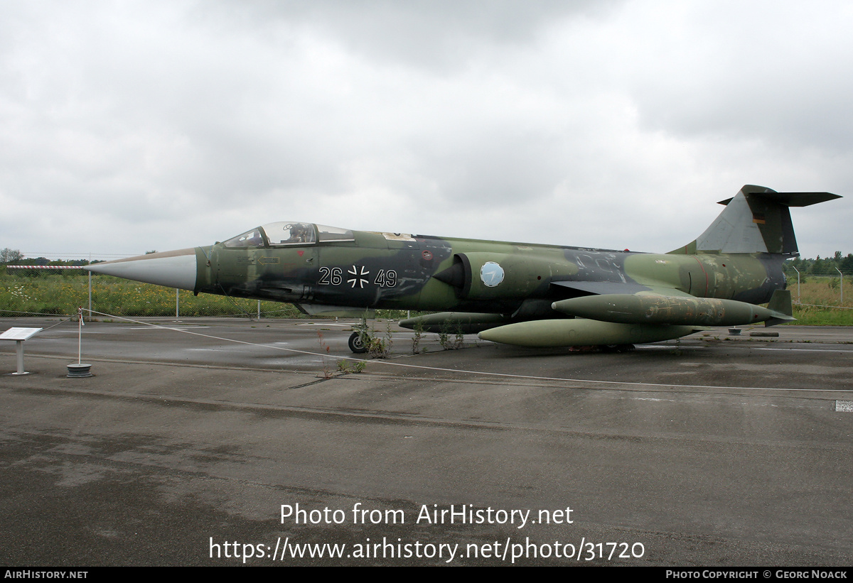 Aircraft Photo of 2649 | Lockheed F-104G Starfighter | Germany - Air Force | AirHistory.net #31720