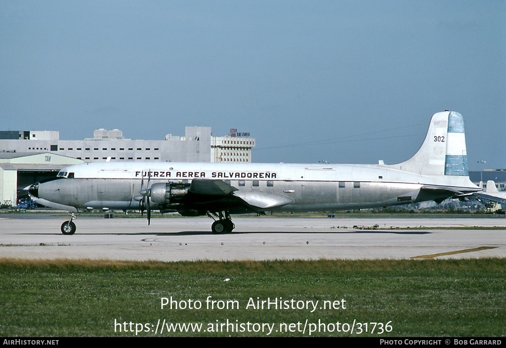 Aircraft Photo of 302 | Douglas C-118A Liftmaster | El Salvador - Air Force | AirHistory.net #31736