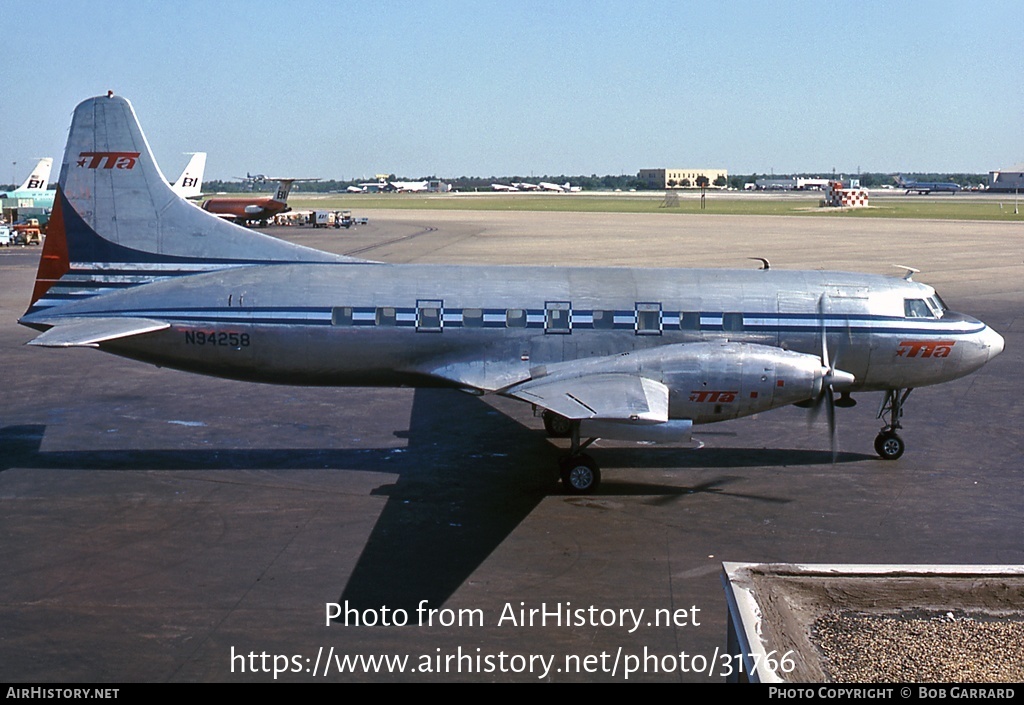 Aircraft Photo of N94258 | Convair 600 | TTA - Trans-Texas Airways