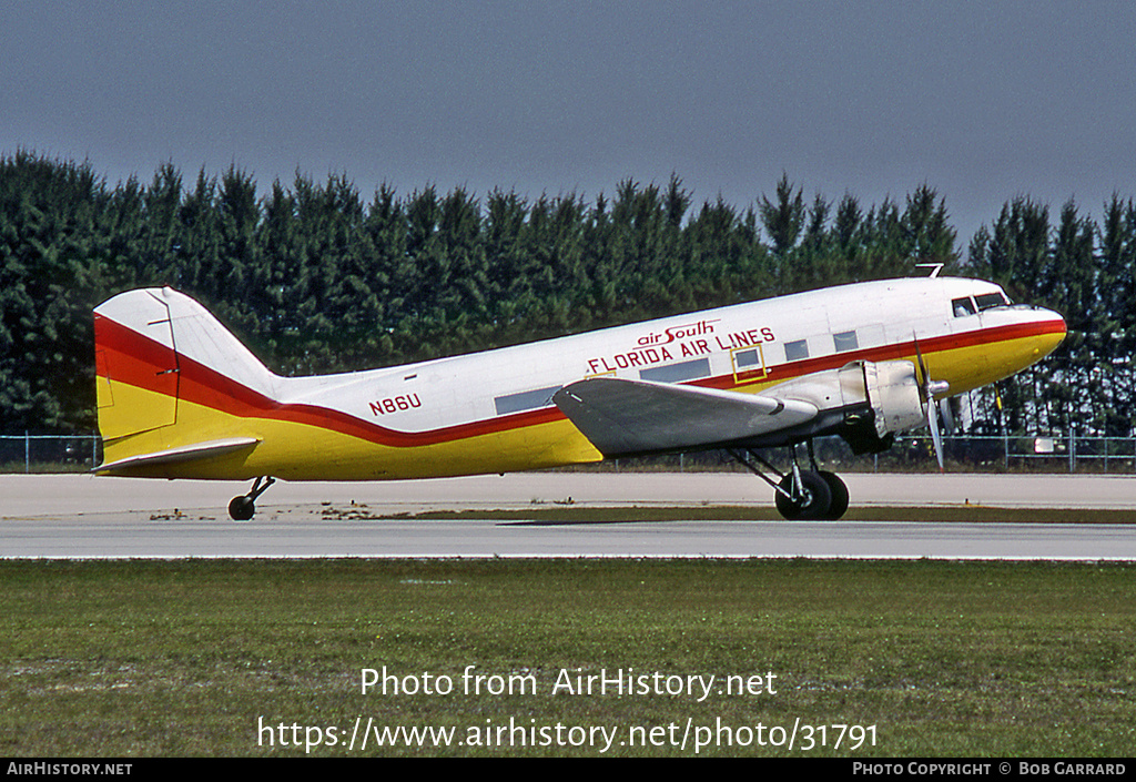 Aircraft Photo of N86U | Douglas C-47A Skytrain | Florida Airlines | AirHistory.net #31791