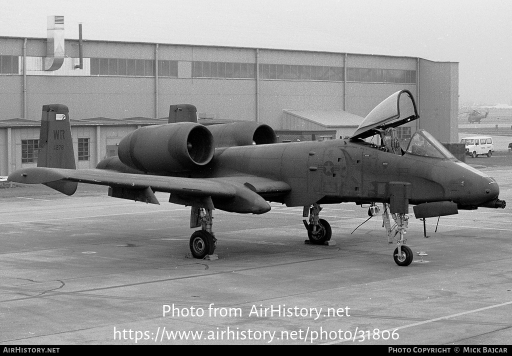 Aircraft Photo of 80-0278 / AF80-278 | Fairchild OA-10A Thunderbolt II | USA - Air Force | AirHistory.net #31806