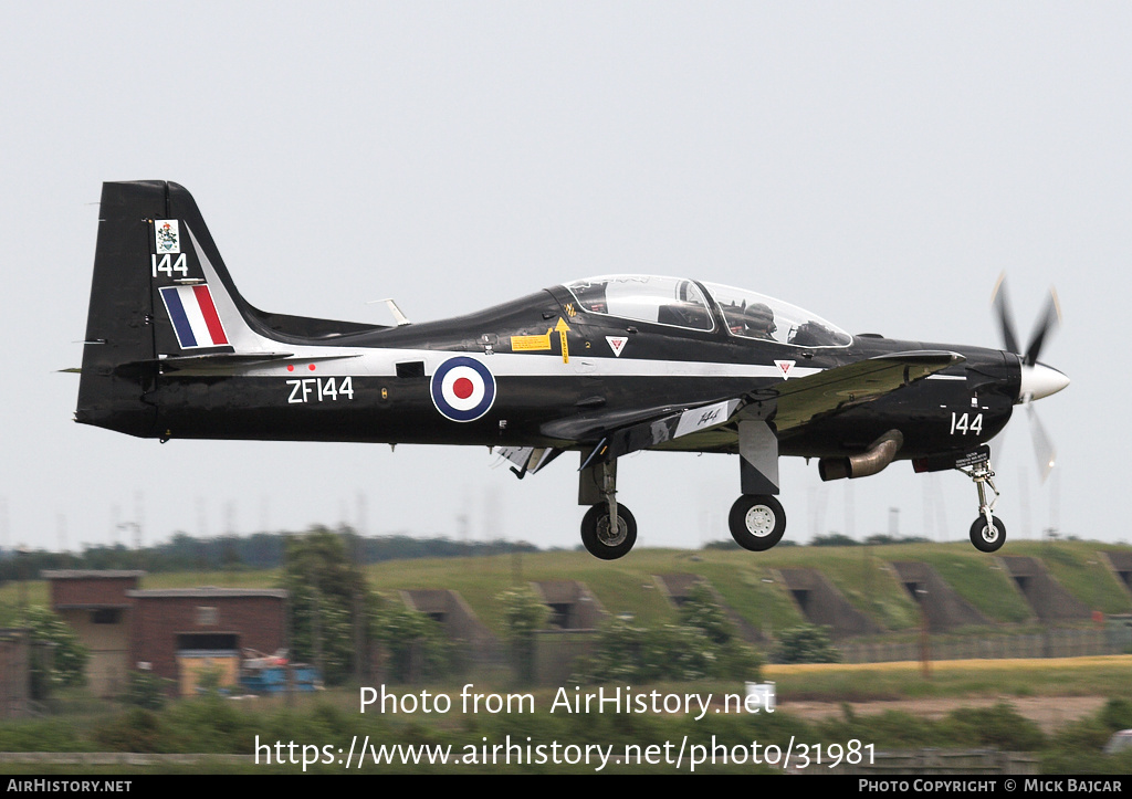 Aircraft Photo of ZF144 | Short S-312 Tucano T1 | UK - Air Force | AirHistory.net #31981