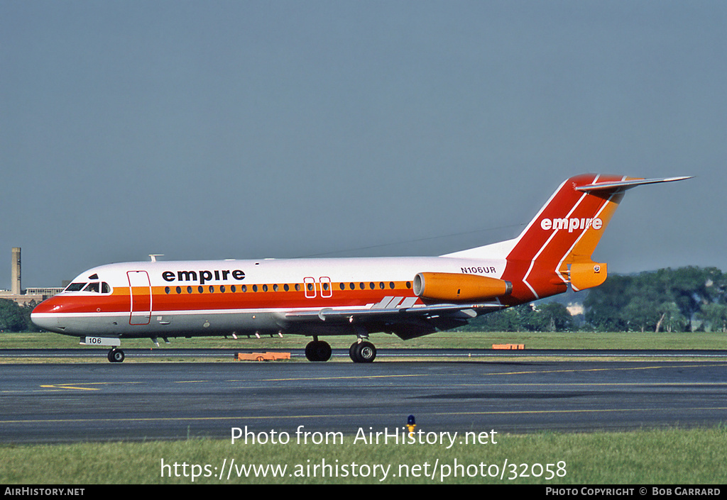 Aircraft Photo of N106UR | Fokker F28-4000 Fellowship | Empire Airlines | AirHistory.net #32058