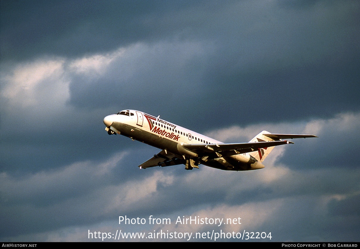 Aircraft Photo of N1070T | McDonnell Douglas DC-9-15 | Midway Metrolink | AirHistory.net #32204