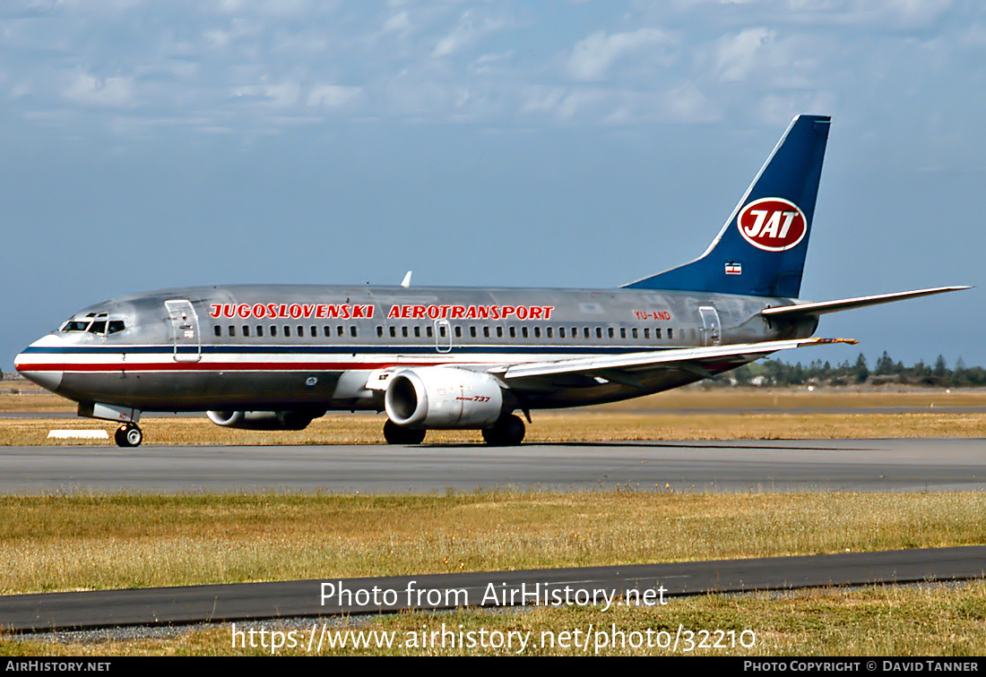 Aircraft Photo of YU-AND | Boeing 737-3H9 | Jat Airways | AirHistory.net #32210