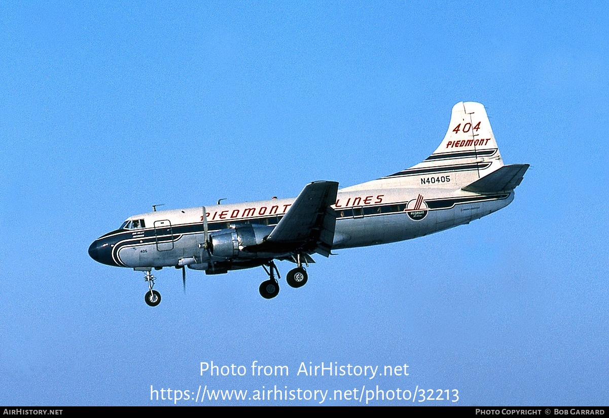 Aircraft Photo of N40405 | Martin 404 | Piedmont Airlines | AirHistory.net #32213