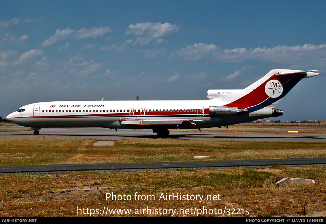 Aircraft Photo of G-BPNS | Boeing 727-277/Adv | Dan-Air London | AirHistory.net #32215