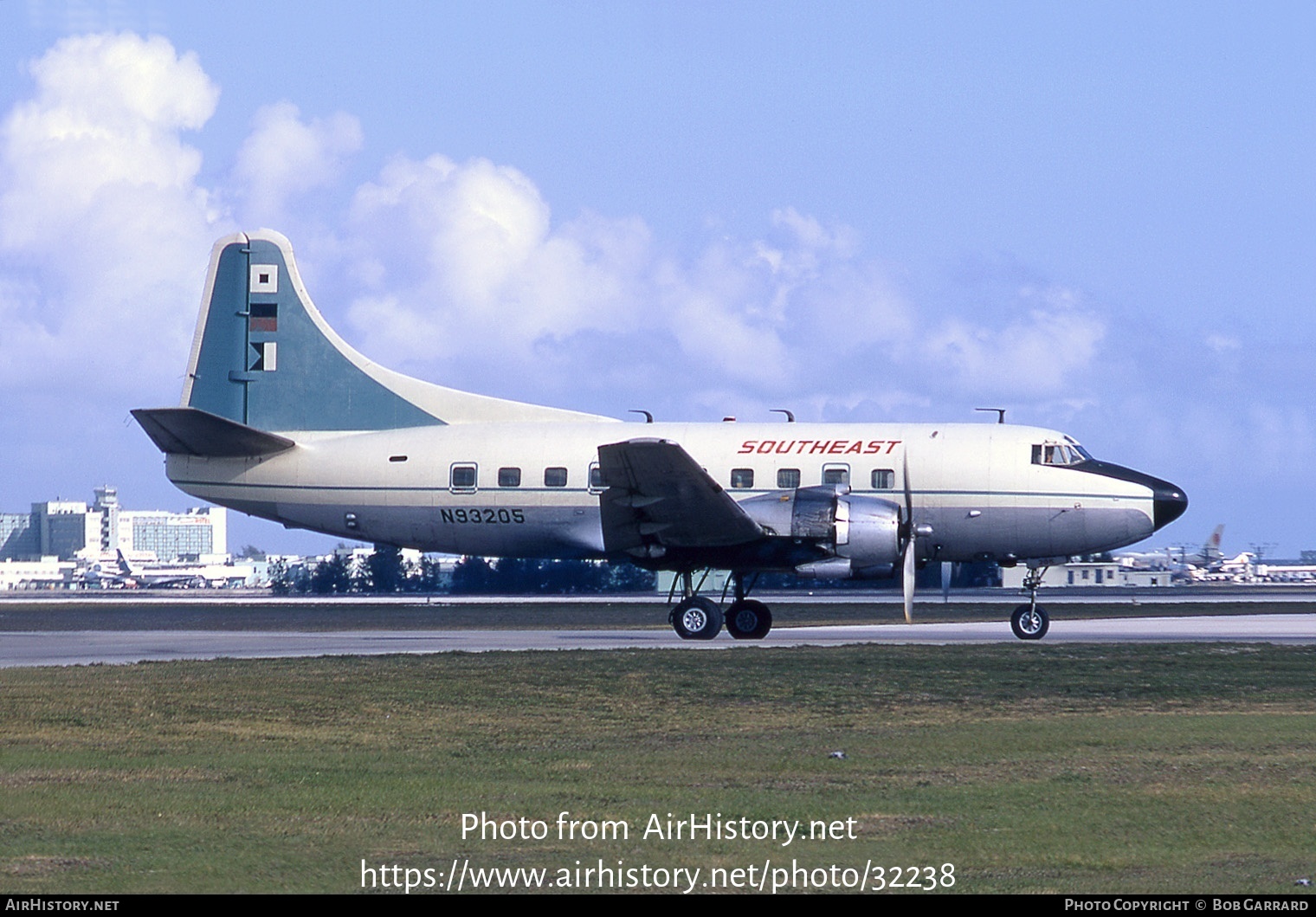 Aircraft Photo of N93205 | Martin 202A | Southeast Airlines | AirHistory.net #32238