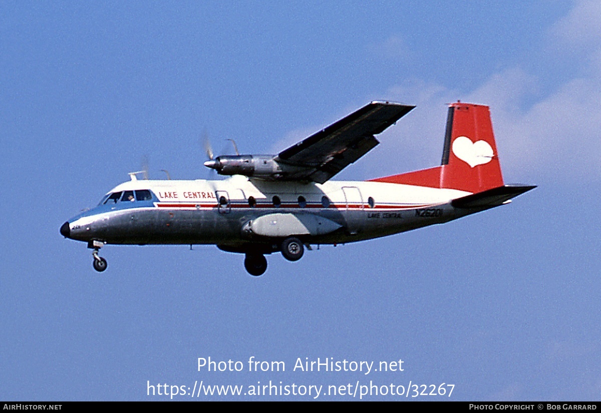 Aircraft Photo of N26201 | Nord 262A-12 | Lake Central Airlines | AirHistory.net #32267