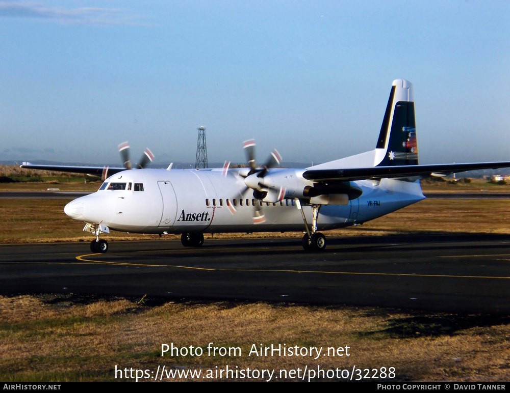 Aircraft Photo of VH-FNJ | Fokker 50 | Ansett | AirHistory.net #32288