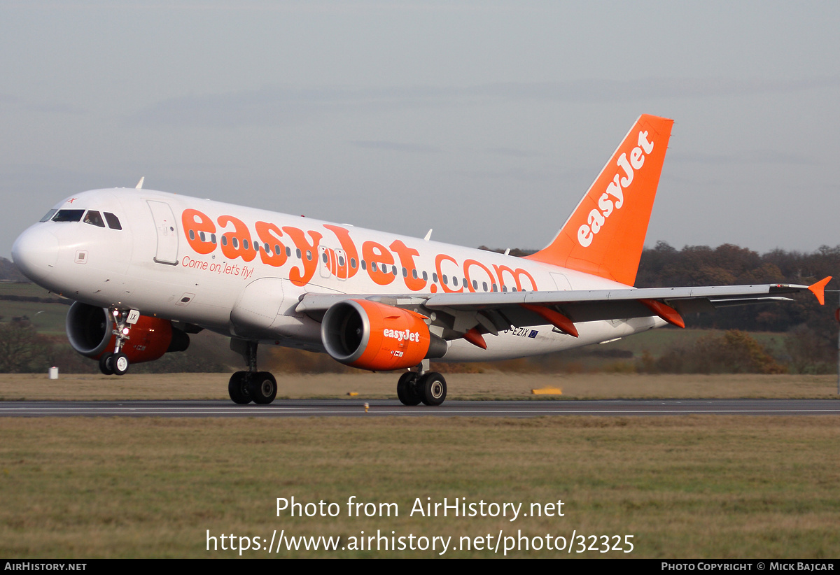 Aircraft Photo of G-EZIX | Airbus A319-111 | EasyJet | AirHistory.net #32325