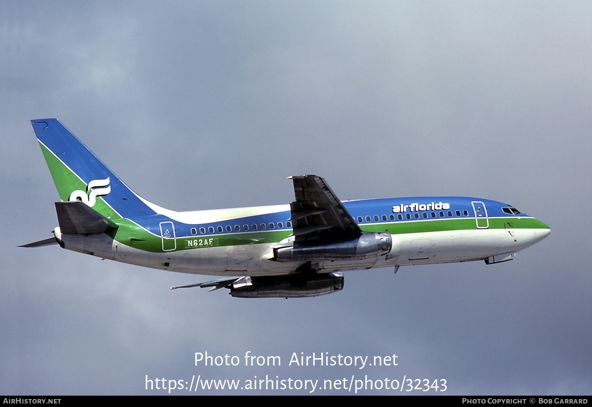 Aircraft Photo of N62AF | Boeing 737-222 | Air Florida | AirHistory.net #32343