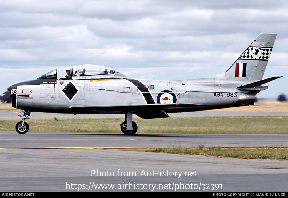 Aircraft Photo of VH-PCM / A94-983 | Commonwealth CA-27 Sabre Mk32 | Australia - Air Force | AirHistory.net #32391