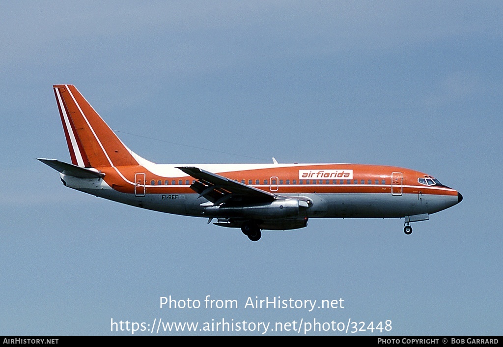 Aircraft Photo of EI-BEF | Boeing 737-281 | Air Florida | AirHistory.net #32448