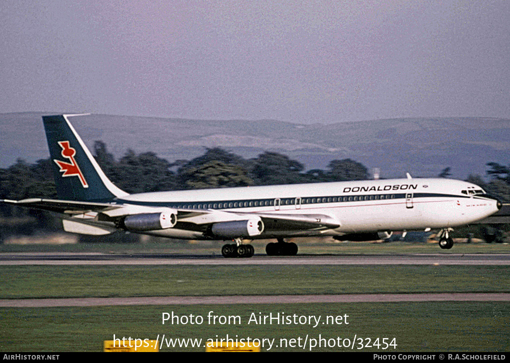 Aircraft Photo of G-AYXR | Boeing 707-321(F) | Donaldson International Airways | AirHistory.net #32454