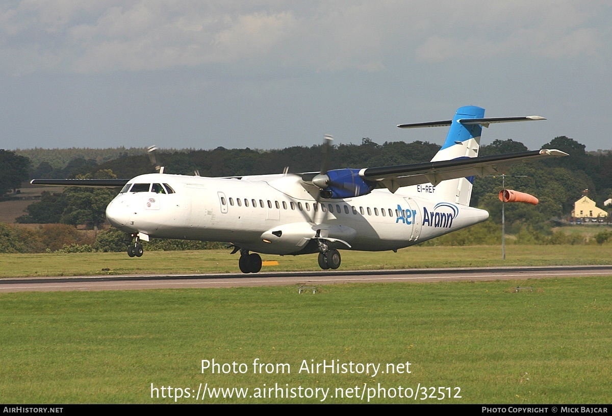 Aircraft Photo of EI-REF | ATR ATR-72-202 | Aer Arann | AirHistory.net #32512