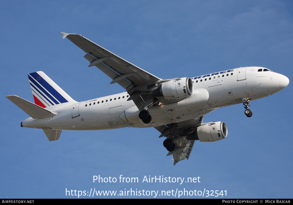 Aircraft Photo of F-GPME | Airbus A319-113 | Air France | AirHistory.net #32541