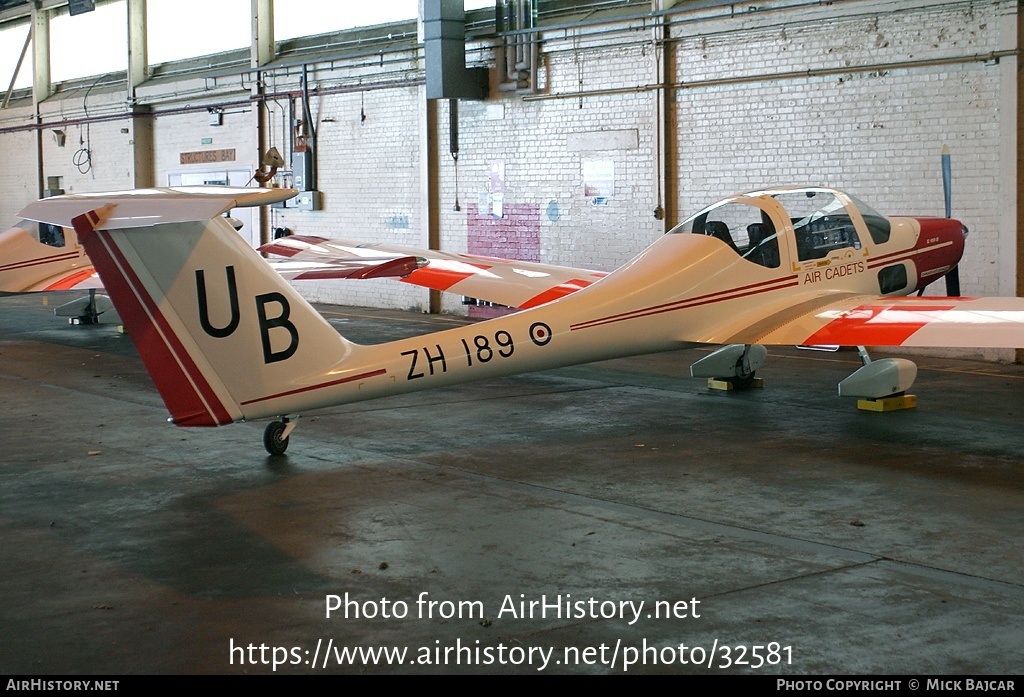 Aircraft Photo of ZH189 | Grob G-109B Vigilant T1 | UK - Air Force | AirHistory.net #32581