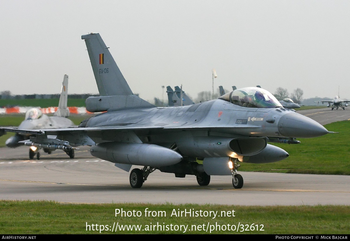 Aircraft Photo of FA-136 | General Dynamics F-16AM Fighting Falcon | Belgium - Air Force | AirHistory.net #32612