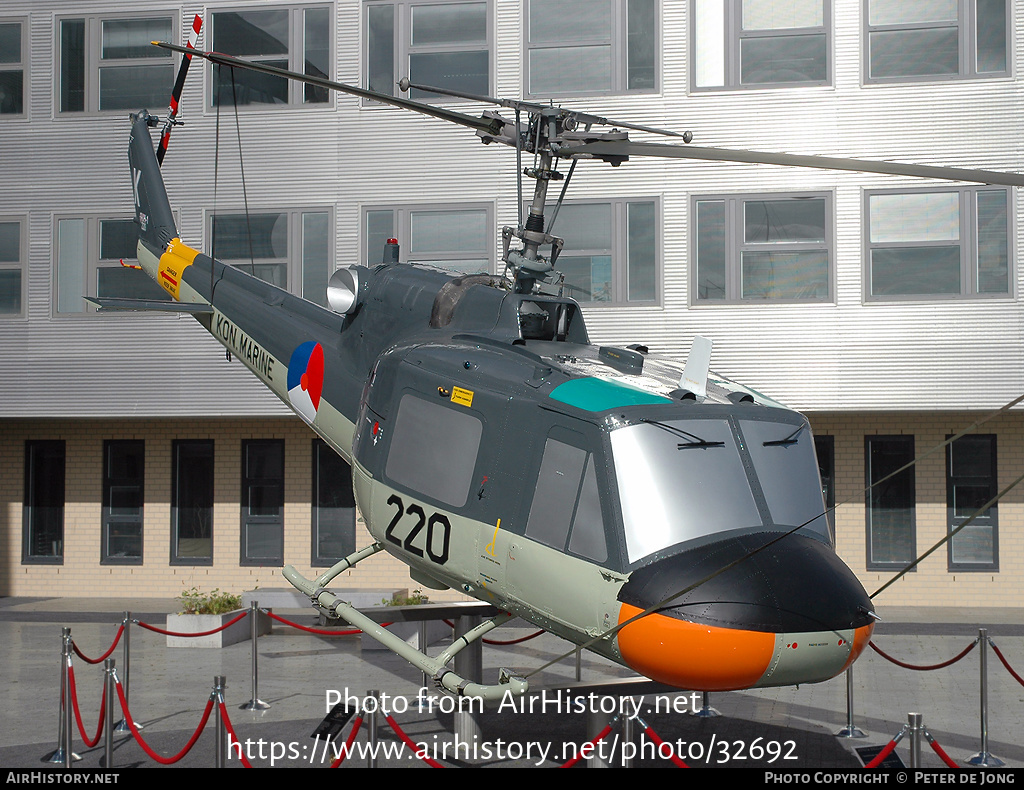 Aircraft Photo of 220 | Agusta (I)UH-1 (AB-204B) | Netherlands - Navy | AirHistory.net #32692