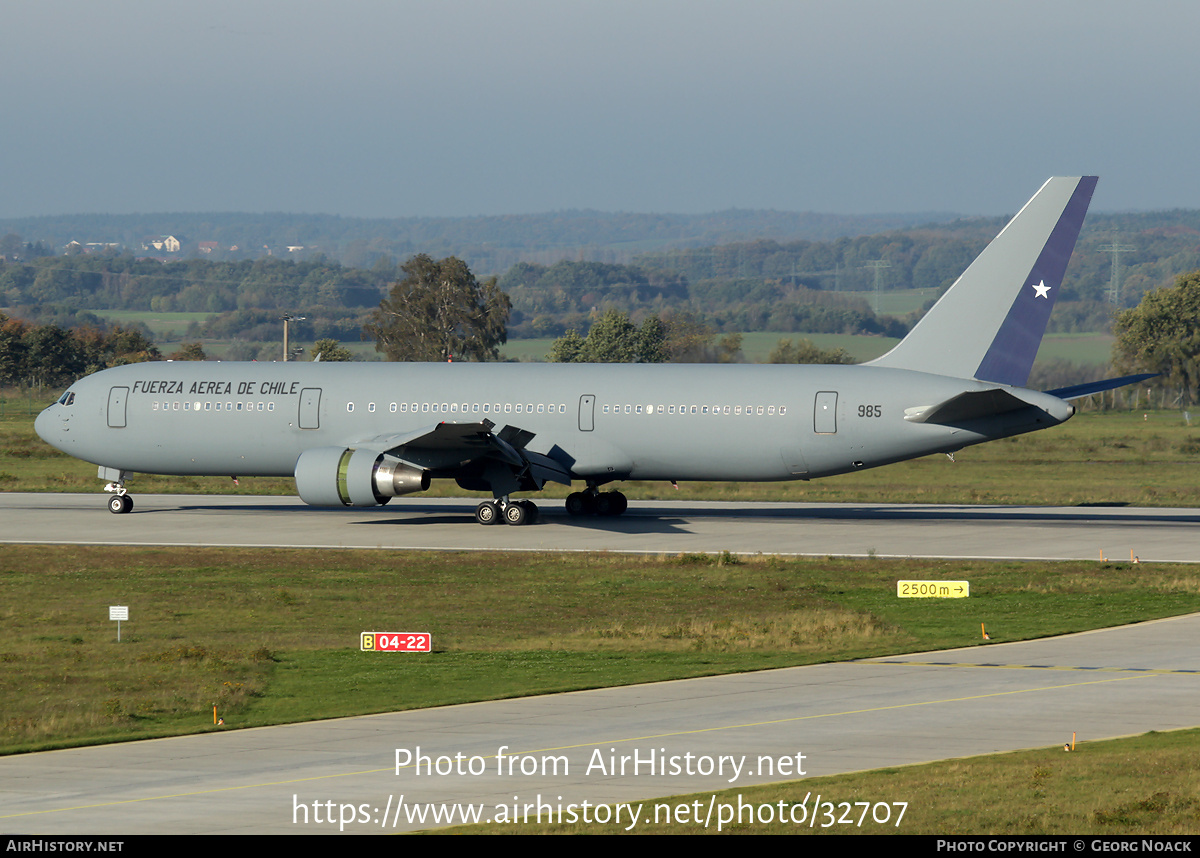 Aircraft Photo of 985 | Boeing 767-3Y0/ER | Chile - Air Force | AirHistory.net #32707