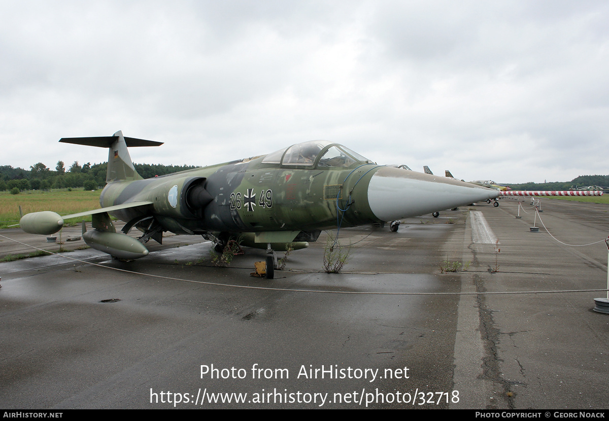 Aircraft Photo of 2649 | Lockheed F-104G Starfighter | Germany - Air Force | AirHistory.net #32718