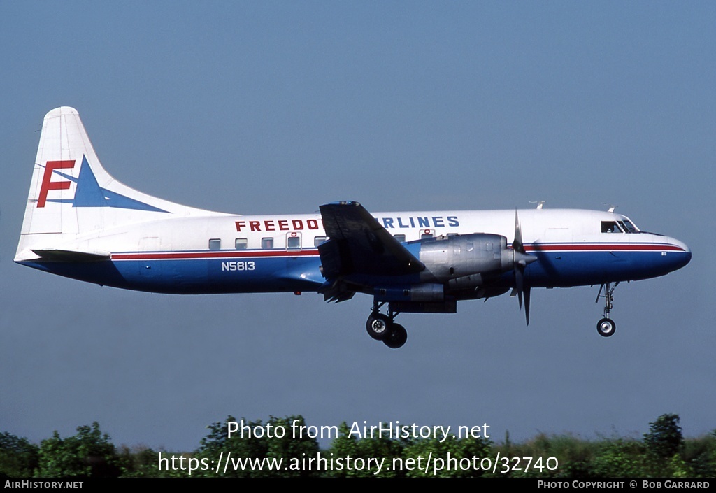 Aircraft Photo of N5813 | Convair 580 | Freedom Airlines | AirHistory.net #32740