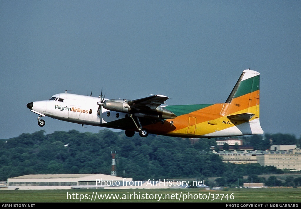 Aircraft Photo of N142PM | Fokker F27-100 Friendship | Pilgrim Airlines | AirHistory.net #32746