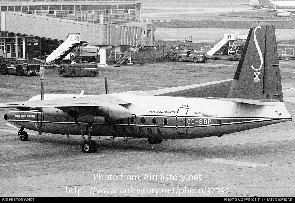 Aircraft Photo of OO-SBP | Fokker F27-400 Friendship | Sabena | AirHistory.net #32792