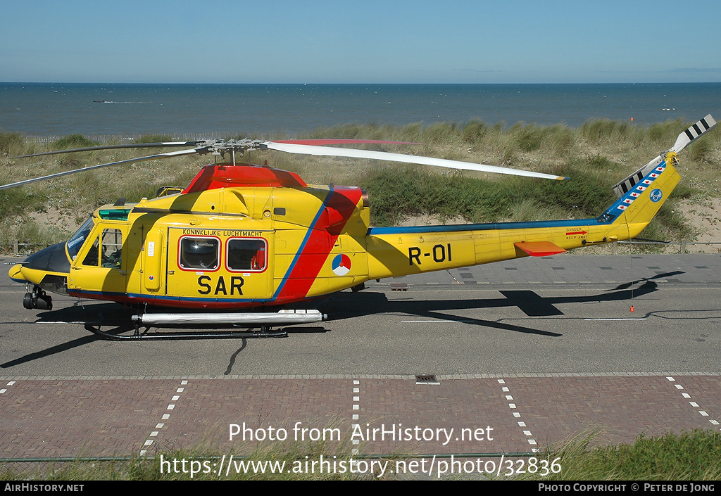 Aircraft Photo of R-01 | Agusta AB-412SP Grifone | Netherlands - Air Force | AirHistory.net #32836