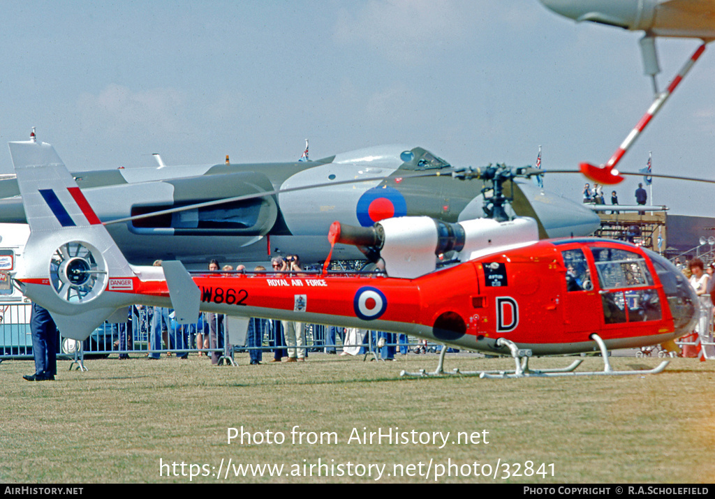 Aircraft Photo of XW862 | Aerospatiale SA-341C Gazelle HT2 | UK - Air Force | AirHistory.net #32841