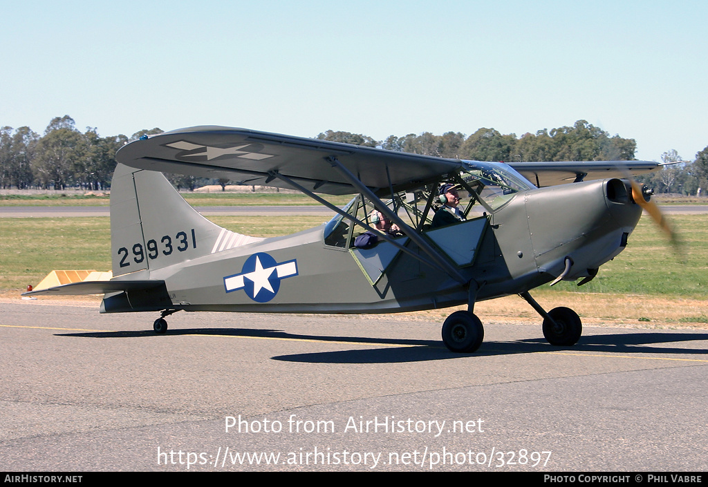 Aircraft Photo of VH-NLR / 299331 | Stinson L-5B Sentinel | USA - Air Force | AirHistory.net #32897