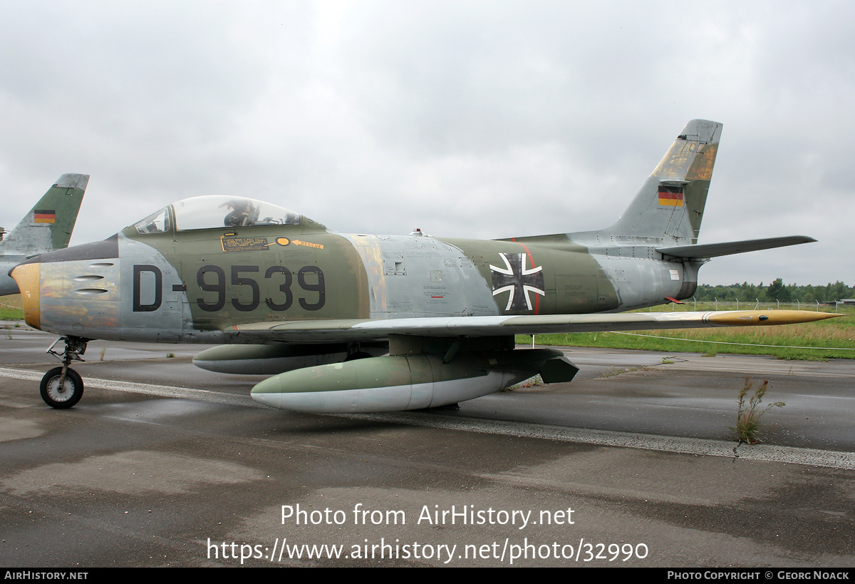 Aircraft Photo of D-9539 | Canadair CL-13B Sabre 6 | Germany - Air Force | AirHistory.net #32990