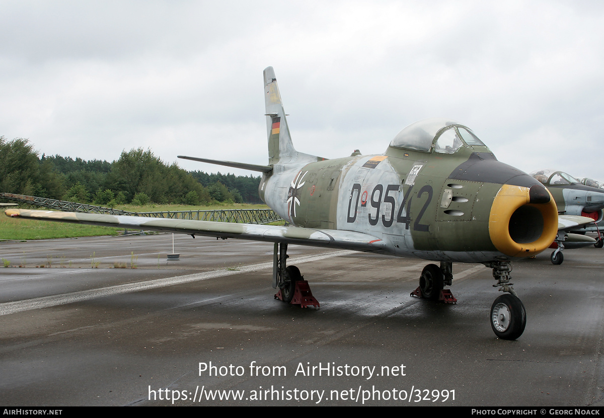 Aircraft Photo of D-9542 | Canadair CL-13B Sabre 6 | Germany - Air Force | AirHistory.net #32991