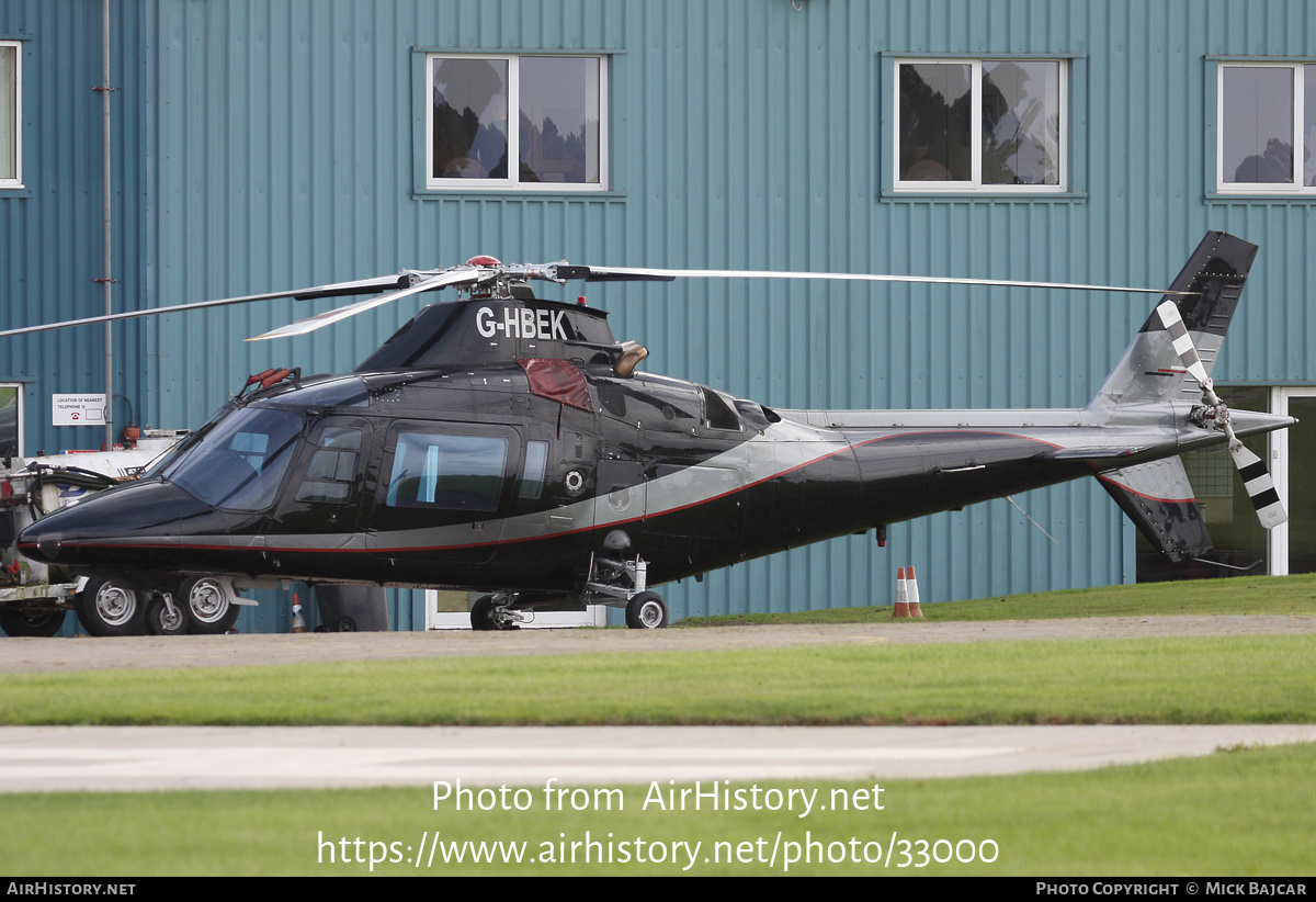 Aircraft Photo of G-HBEK | Agusta A-109C | AirHistory.net #33000