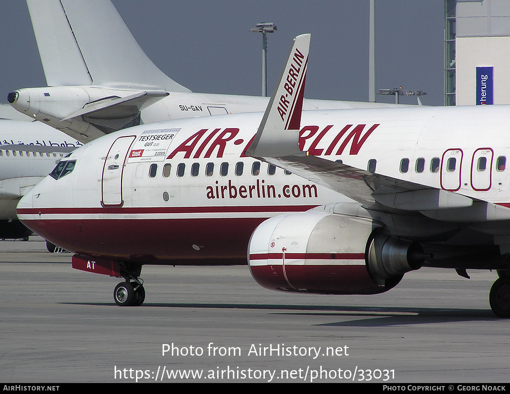 Aircraft Photo of D-ABAT | Boeing 737-86J | Air Berlin | AirHistory.net #33031