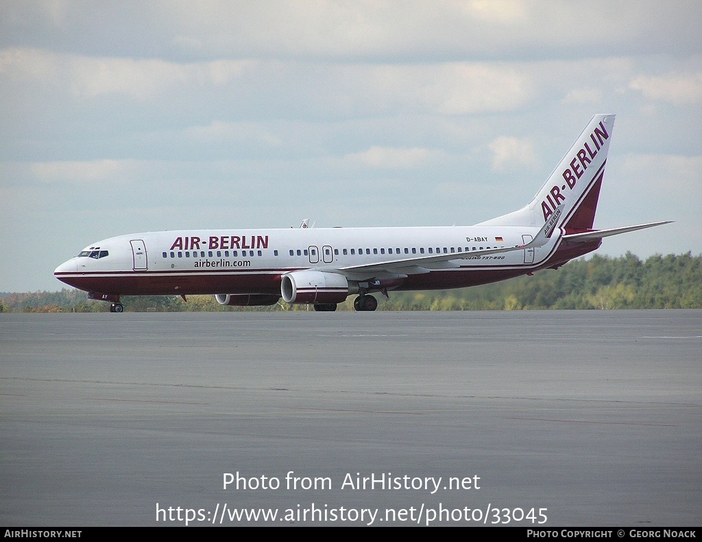 Aircraft Photo of D-ABAY | Boeing 737-86J | Air Berlin | AirHistory.net #33045